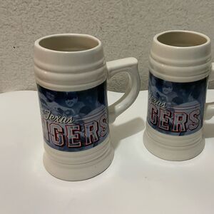 2 Texas Rangers MLB Sweet Baby Rays 7” Promotional Baseball Ceramic Beer Mugs